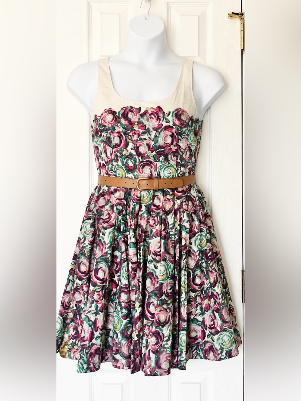 LC Lauren Conrad Floral Fit-and-Flare Midi Dress - NWT - Size 8